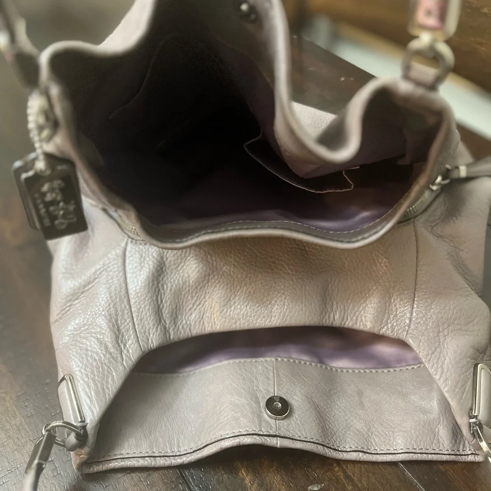 Coach Gray Leather Hobo Bag with Slouchy Silhouette#26224 - Picture 15 of 15